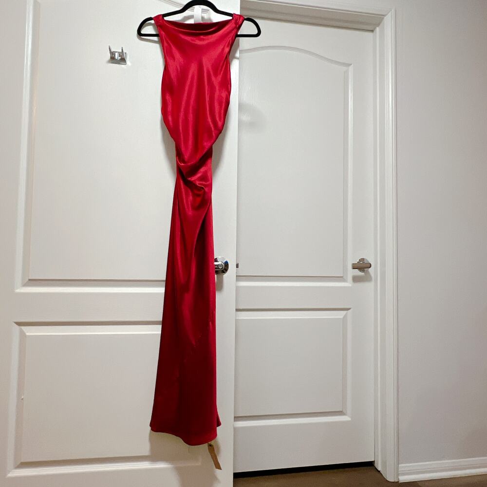 NEW! Reformation Casette Midi Silk Dress Size 10 - Picture 3 of 5